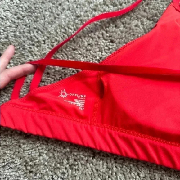 OFFLINE By Aerie Goals Velvet Trim Sports Bra - Picture 11 of 11